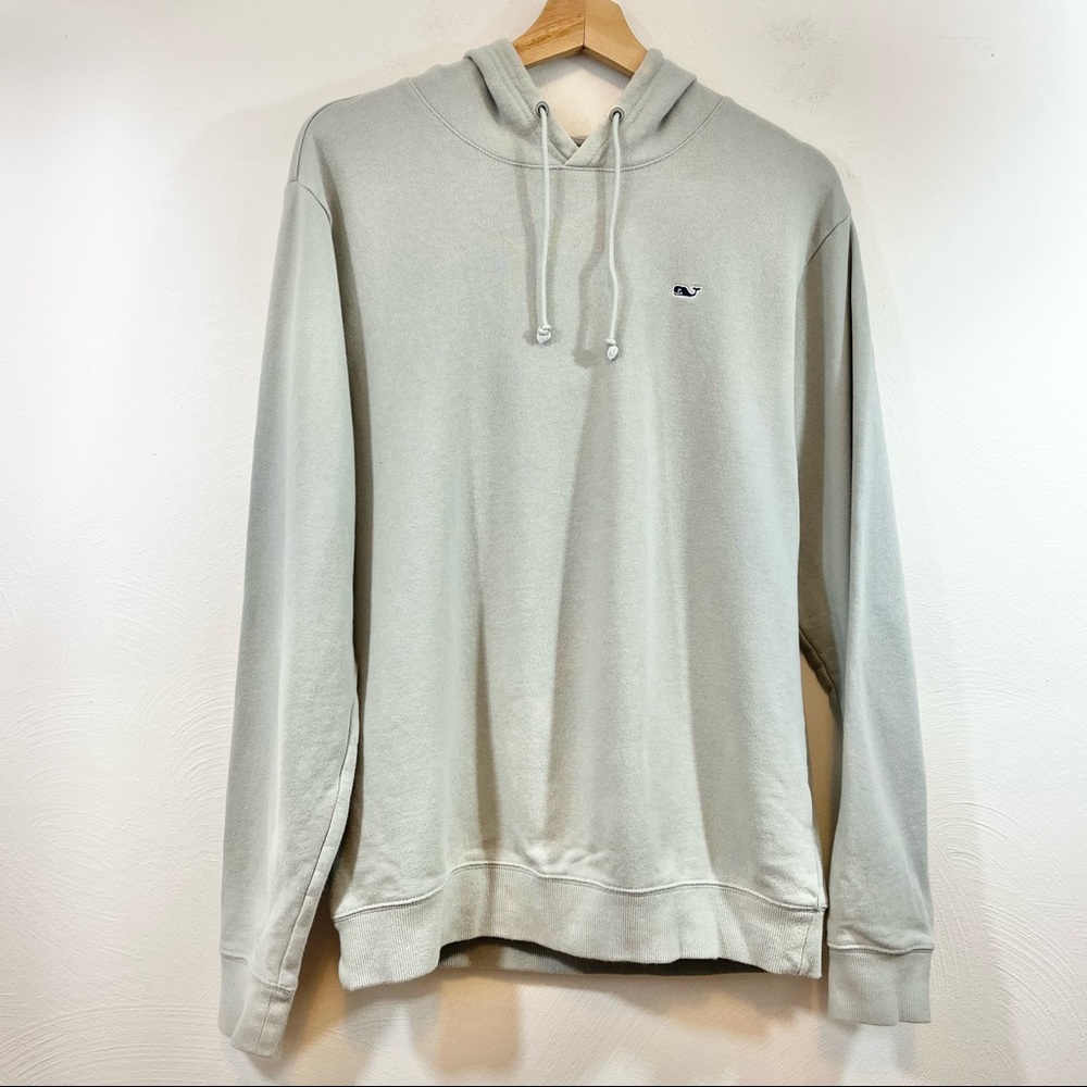 VINEYARD VINES Gray Terrycloth Pullover Hoodie Size Small